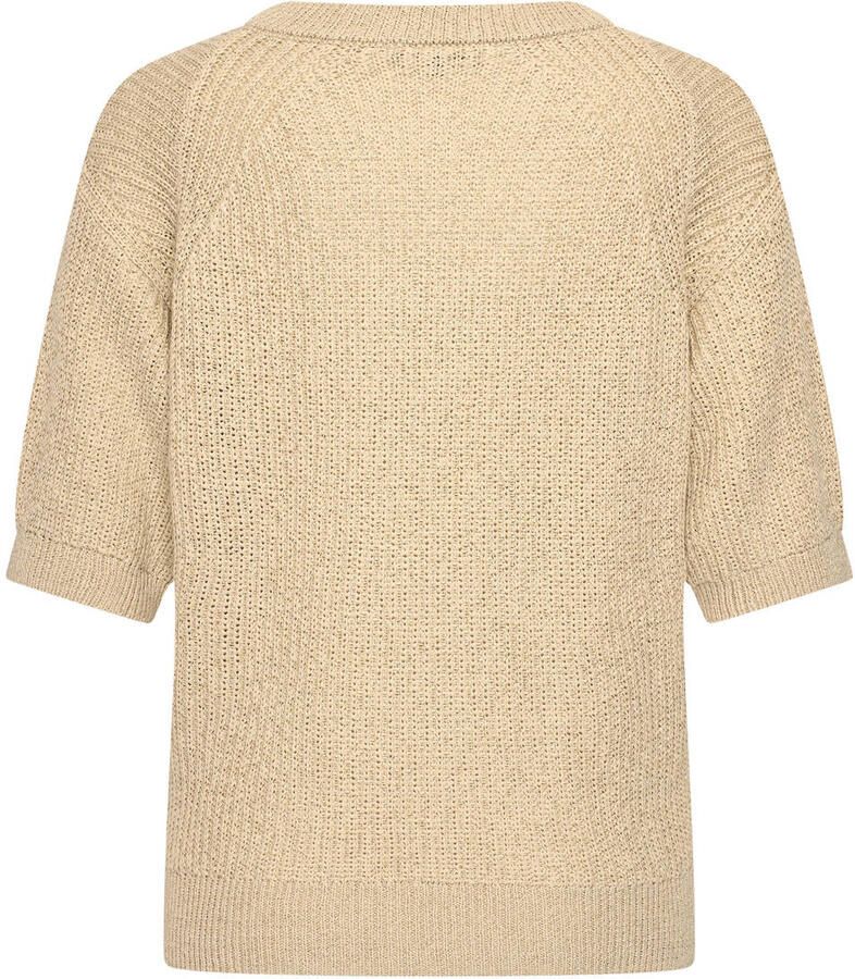 Claudia Sträter trui met linnen beige gebreid - Foto 2