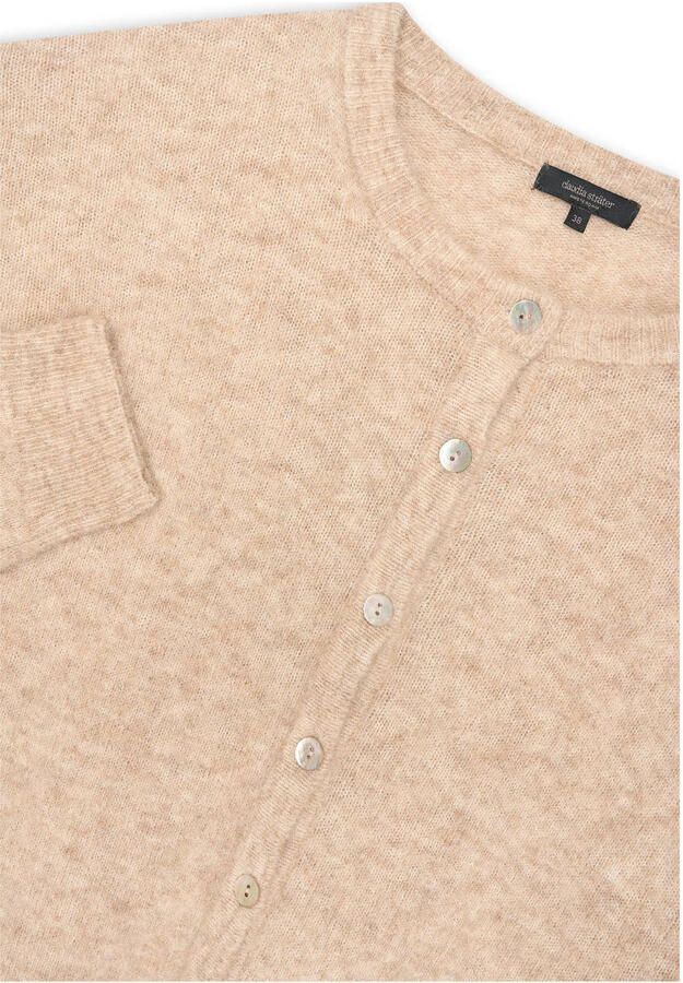 Claudia Sträter vest beige gebreid