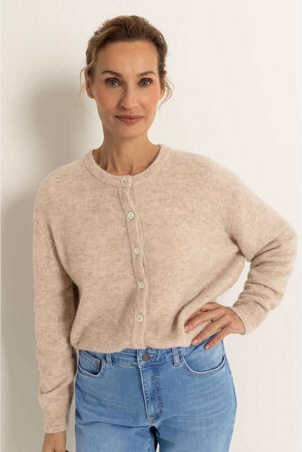 Claudia Sträter vest beige gebreid - Foto 2