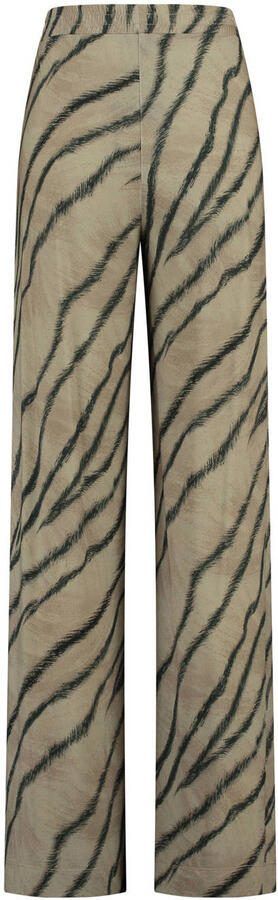 Claudia Sträter wide leg high waist casual broek camel - Foto 3