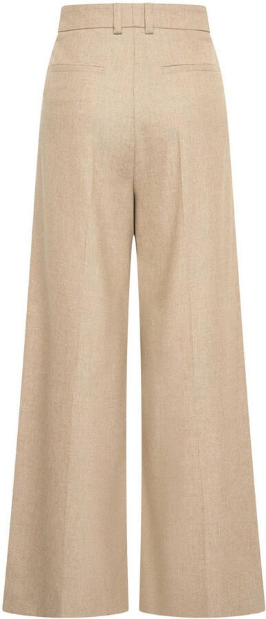 Claudia Sträter wide leg high waist pantalon beige - Foto 3