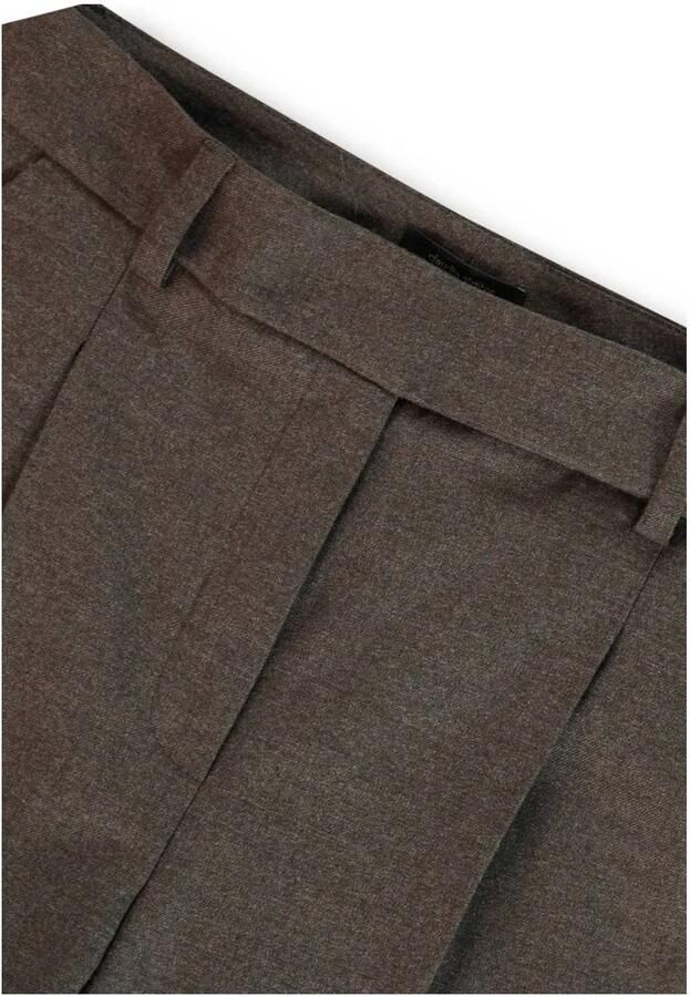 Claudia Sträter wide leg high waist pantalon donkerbruin - Foto 2