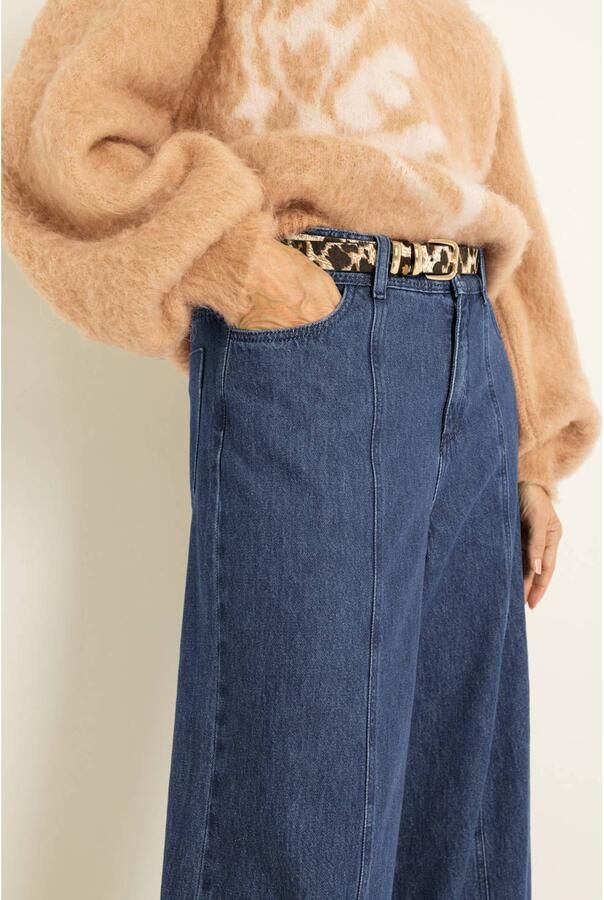 Claudia Sträter wide leg jeans dark blue denim