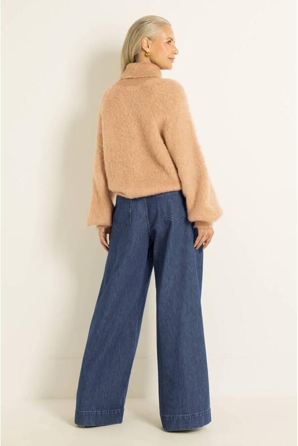 Claudia Sträter wide leg jeans dark blue denim - Foto 3