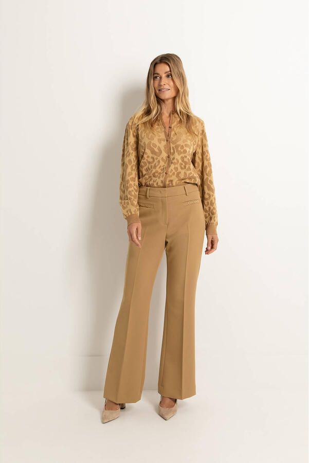 Claudia Sträter wide leg pantalon camel - Foto 2