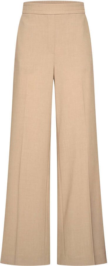 Claudia Sträter wide leg regular waist broek beige - Foto 3
