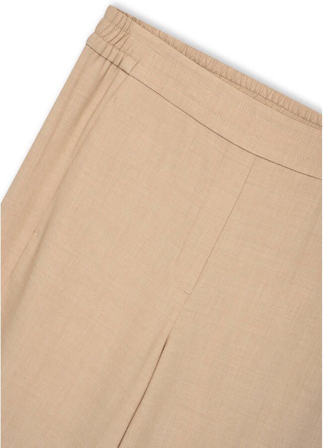 Claudia Sträter wide leg regular waist broek beige - Foto 2