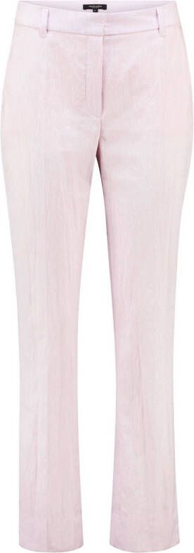 Claudia Sträter cropped straight fit pantalon roze