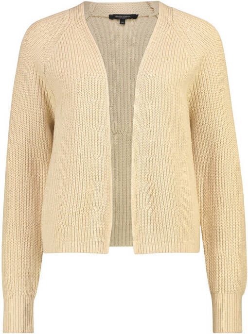 Claudia Sträter grofgebreid vest beige