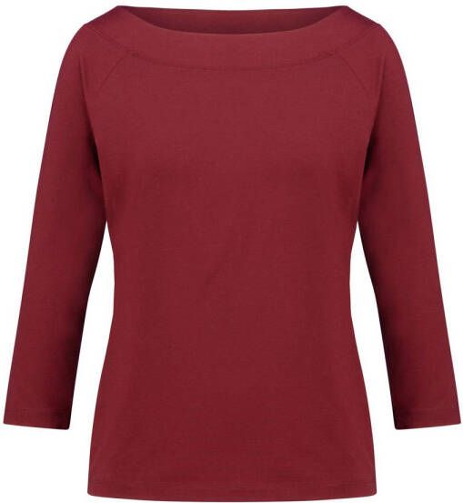 Claudia Sträter jersey top donkerrood