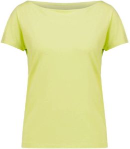 Claudia Sträter jersey top met boothals limegroen