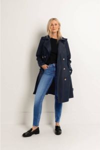 Claudia Sträter Maura by Claudia Strater trenchcoat zomer met ceintuur donkerblauw
