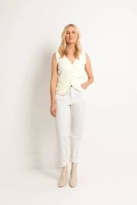 Claudia Sträter tapered fit jeans Tammy tapered ecru