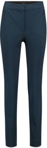 Claudia Sträter tapered fit pantalon donkerblauw