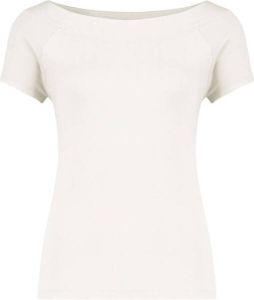 Claudia Sträter Jersey Off-shoulder Top Wit