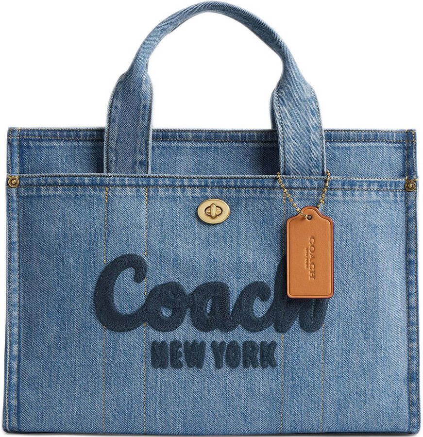 Coach Shoppers & Totes Denim Cargo Tote in blauw