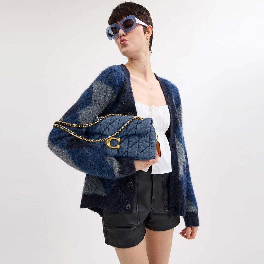 Coach Crossbody bags Qlt Dnm Tabby Sb 26;Brass Ind in blauw - Foto 3