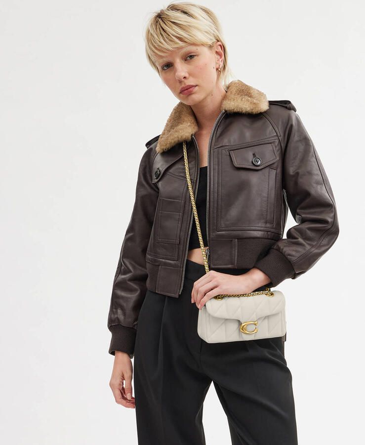 Coach Crossbody bags Quilted Tabby Shoulder Bag 20 With Chain in crème