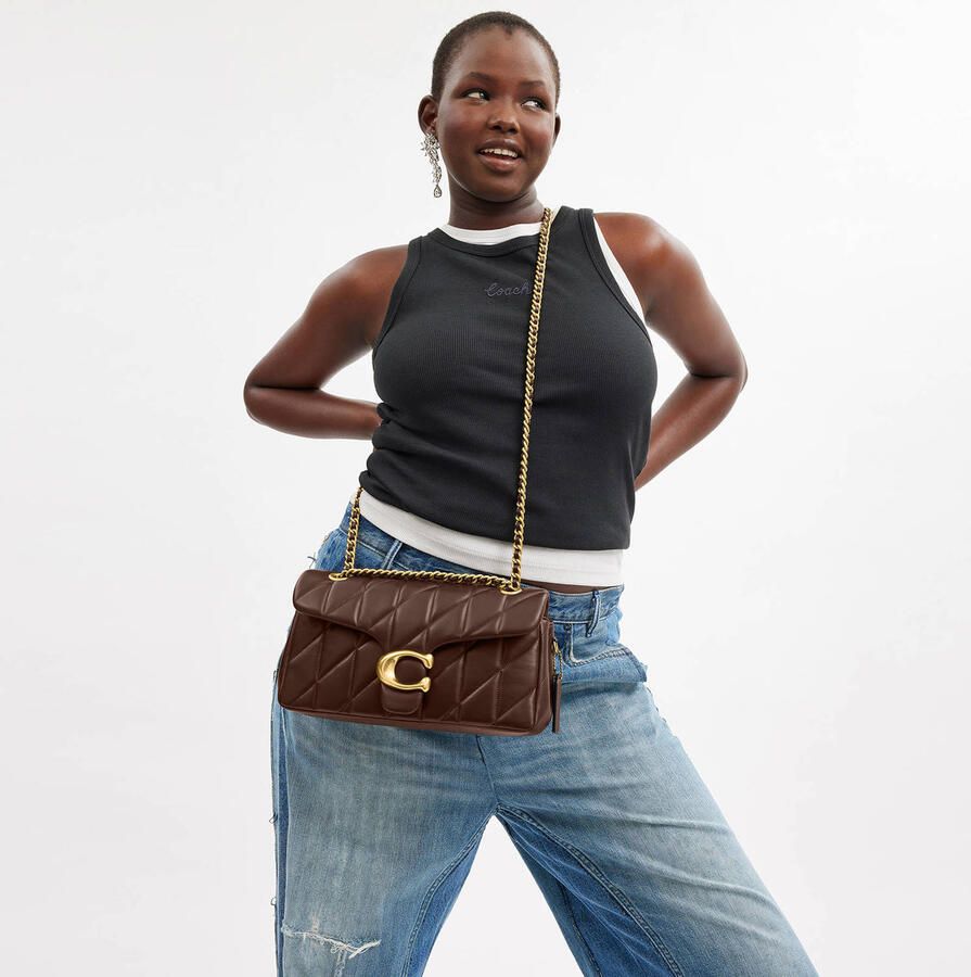 Coach Crossbody bags Quilted Tabby Shoulder Bag 26 With Chain in bruin - Foto 2