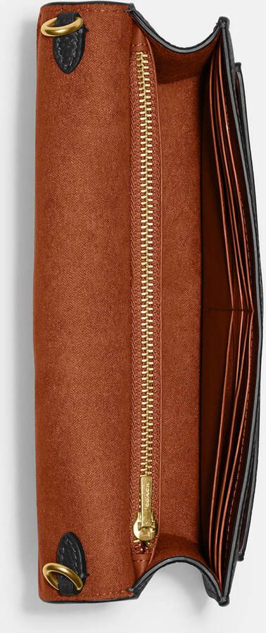 Coach Crossbody bags Polished Pebble Leather Tabby Chain Clutch in zwart - Foto 3