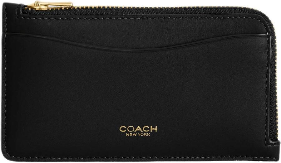 Coach Zwarte New York Zip Portemonnee Black Dames