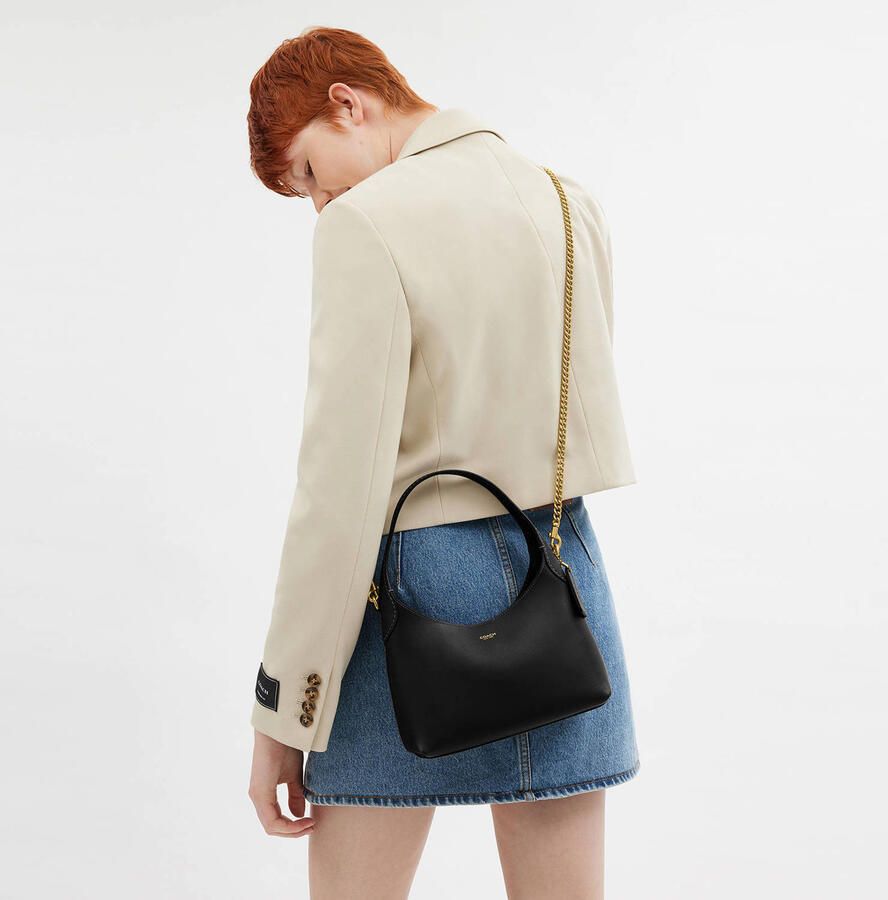 Coach leren schoudertas Brooklyn 23 zwart - Foto 2