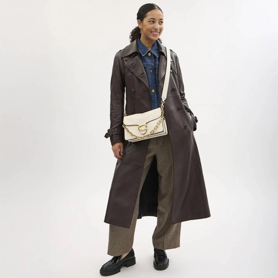 Coach Crossbody bags Soft Grain Leather Chain Tabby Shoulder Bag With C in wit - Foto 2