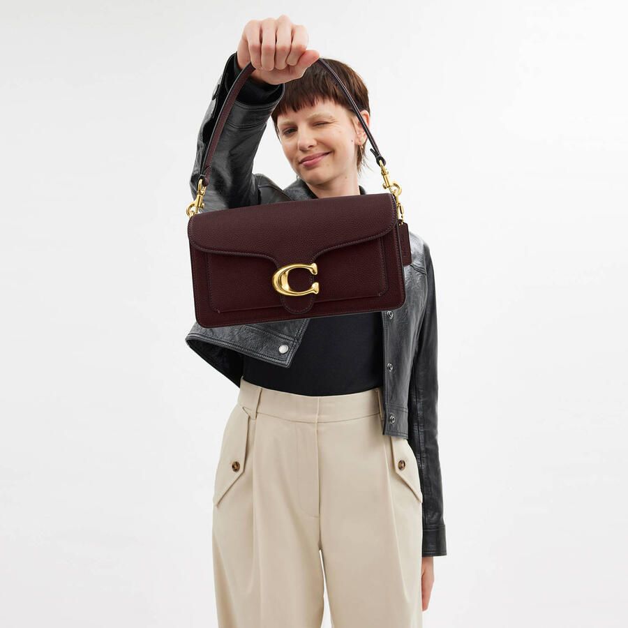 Coach Crossbody bags Polished Pebble Leather Tabby Shoulder Bag 26 Refr in rood - Foto 3