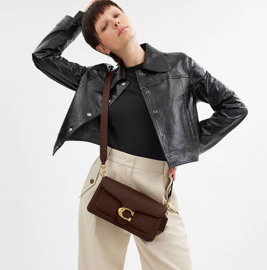 Coach Crossbody bags Polished Pebble Leather Tabby Shoulder Bag 26 Refr in bruin - Foto 2