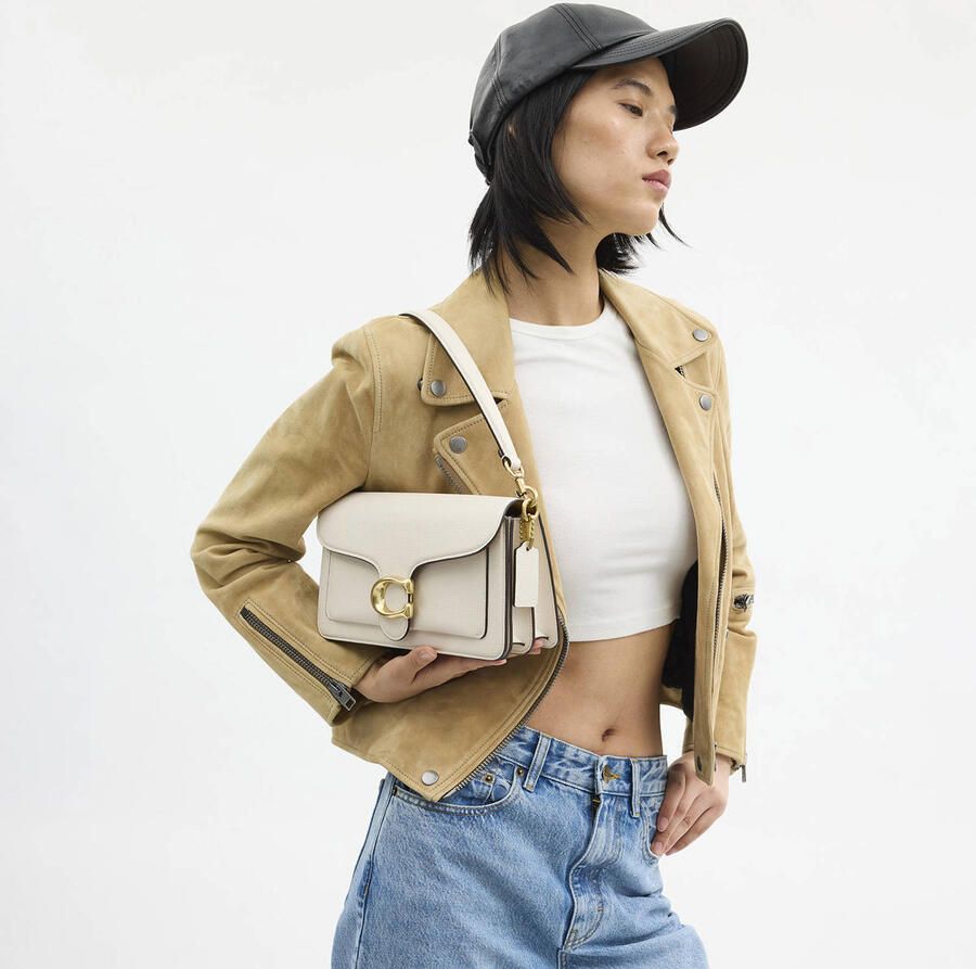 Coach Crossbody bags Polished Pebble Leather Tabby Shoulder Bag 26 Refr in wit - Foto 2