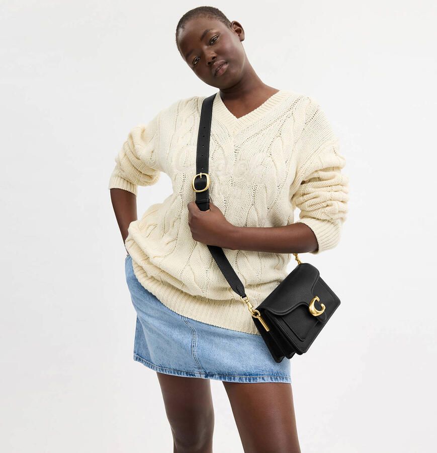 Coach Crossbody bags Polished Pebble Leather Tabby Shoulder Bag 26 Refr in zwart