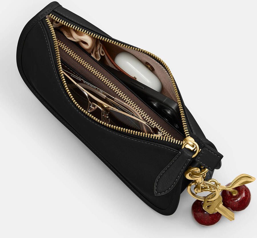 Coach leren schoudertas Waverly zwart - Foto 2