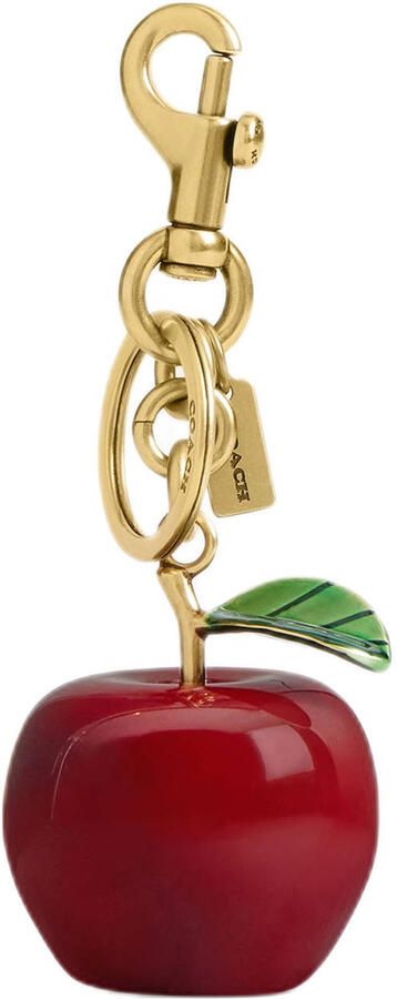 Coach sleutelhanger Small Apple goudkleurig