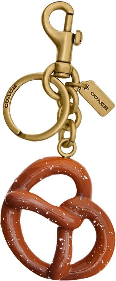 Coach sleutelhanger Small Pretzel goudkleurig