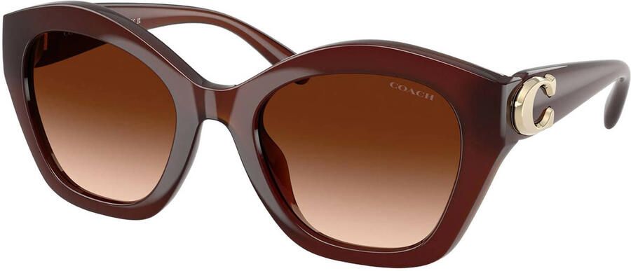 Coach zonnebril CAD31 donkerrood