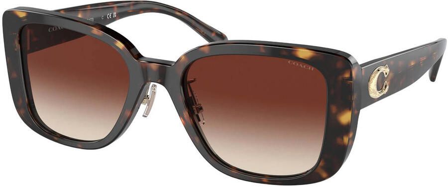 Coach zonnebril CD472 met tortoise print bruin