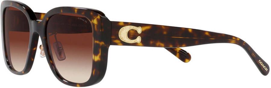 Coach zonnebril CD472 met tortoise print bruin - Foto 3