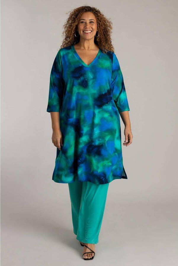 Colletta A-lijn jurk blauw