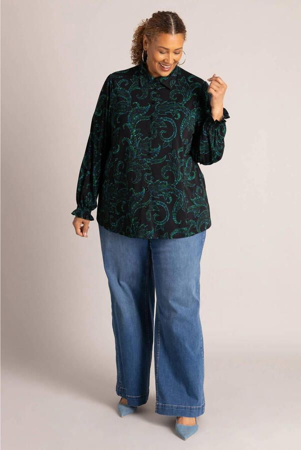 Colletta blouse Plus Size met print groen - Foto 3