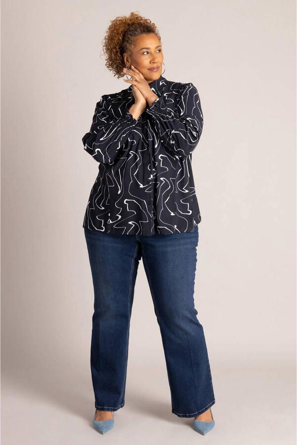 Colletta blouse Plus Size met print zwart - Foto 2