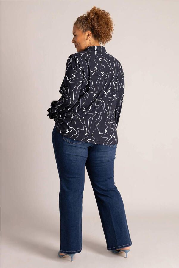 Colletta blouse Plus Size met print zwart - Foto 3