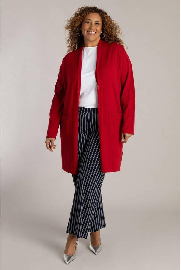 Colletta gebreid vest rood