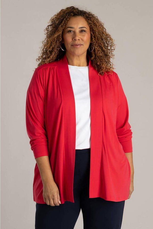 Colletta gebreid vest rood