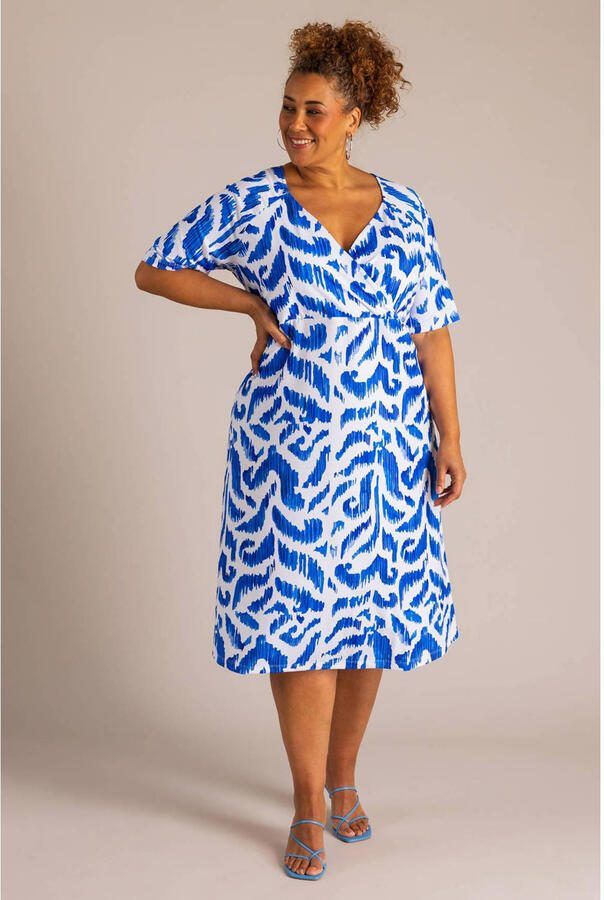 Colletta maxi jurk blauw