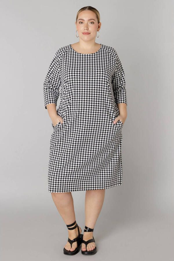 Colletta midi jurk zwart