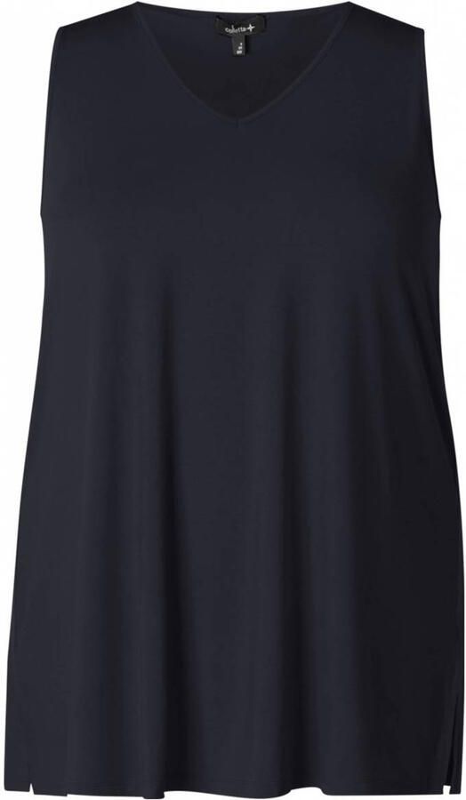 Colletta mouwloze top zwart
