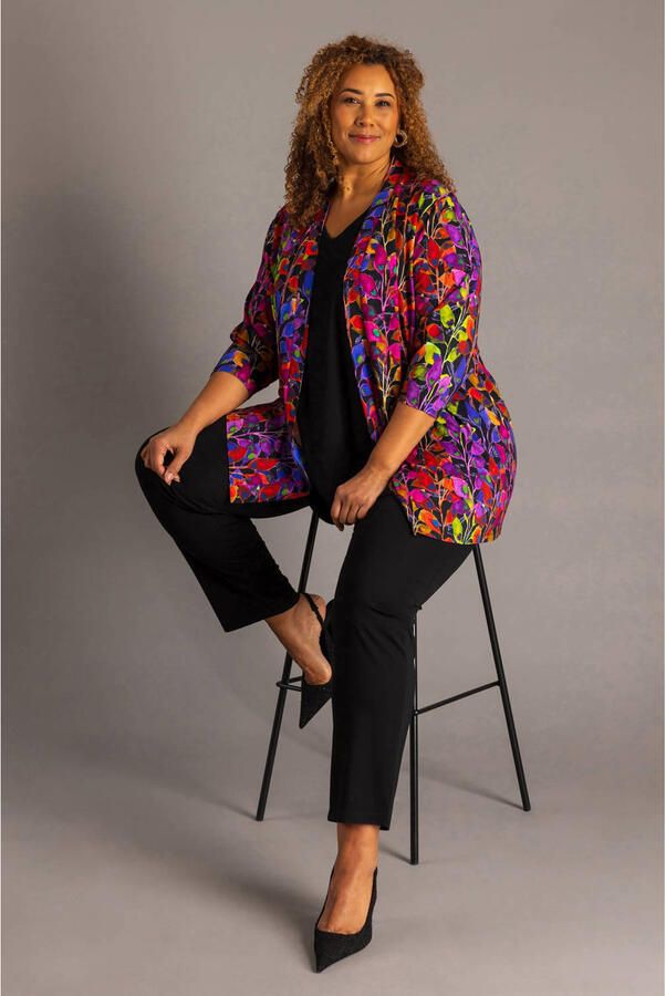Colletta Plus Size lang vest met print meerkleurig - Foto 2