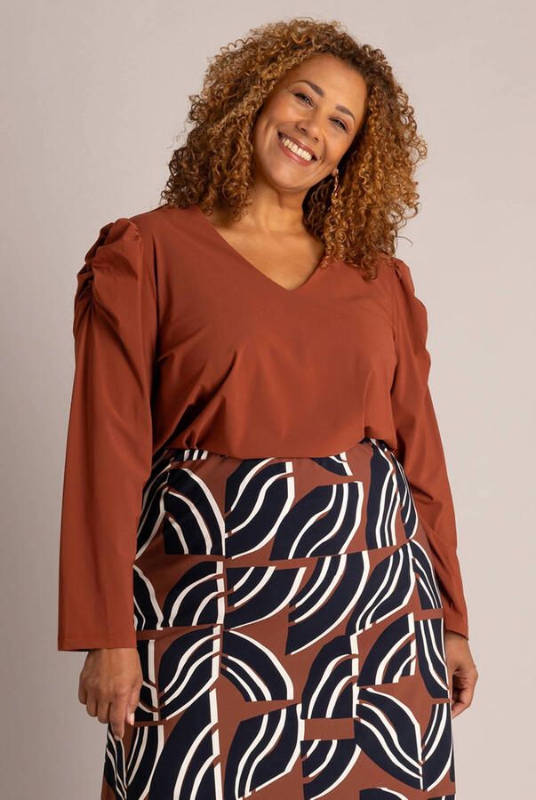 Colletta Plus Size top bruin