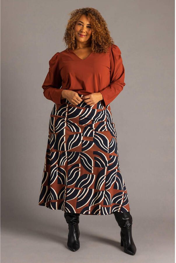Colletta Plus Size top bruin - Foto 2
