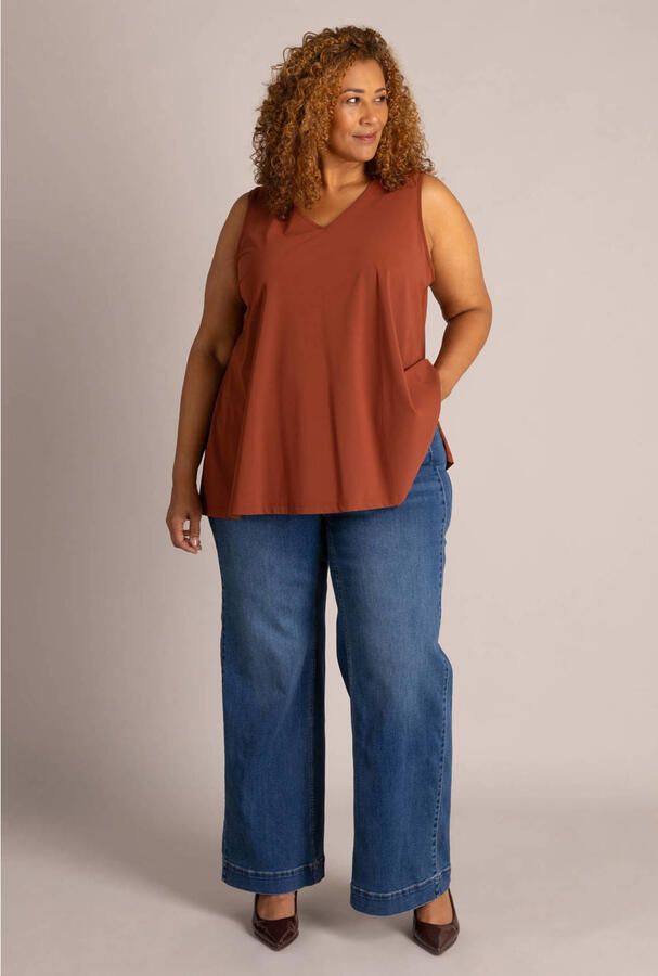 Colletta Plus Size top bruin - Foto 3